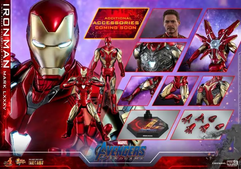 

Оригинальные популярные игрушки Marvel Мстители сплав Железный человек Mk85 1/6 аниме экшн-фигурки коллекционные модели игрушек новая гравировк...