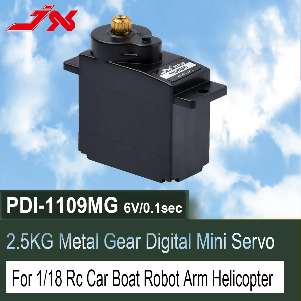Jx Servo Pdi-1109Mg 9G 2,5 кг металлическая Шестерня цифровой мини-сервопривод для радиоуправляемой модели с неподвижным крылом Airplan 1/18 Радиоуправляемый автомобиль Лодка робот рука Вертолет