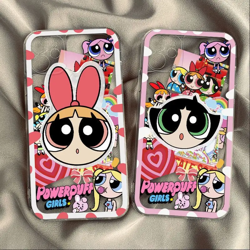 

Lovely Powerpuff Girls Phone Cases For RedMi K40 30 20 9A 9C Note 8 9 10 Pro 5G 10X Cover