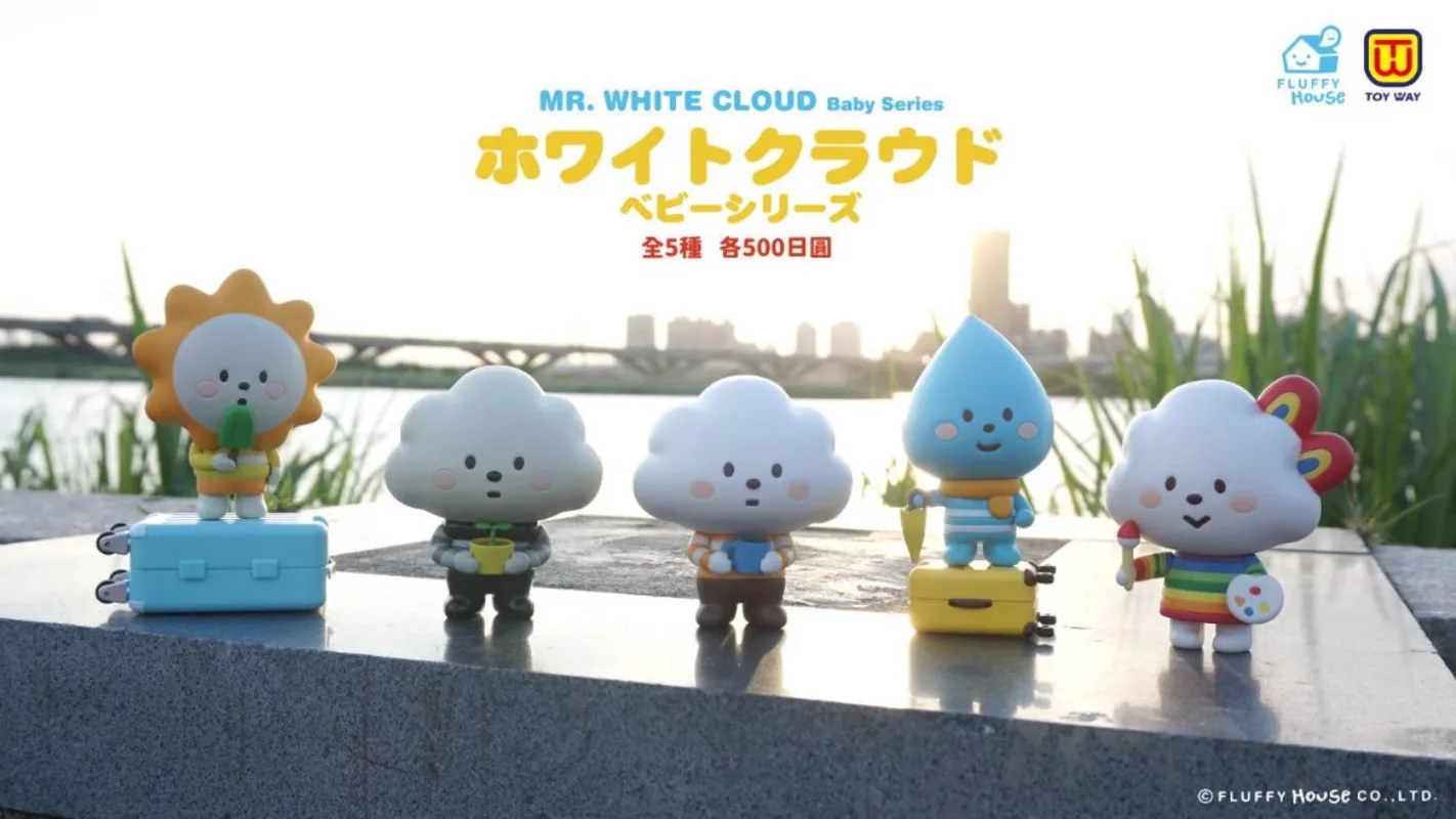 Оригинальные игрушки Gashapon симпатичная капсула аниме мистер белое облако капля