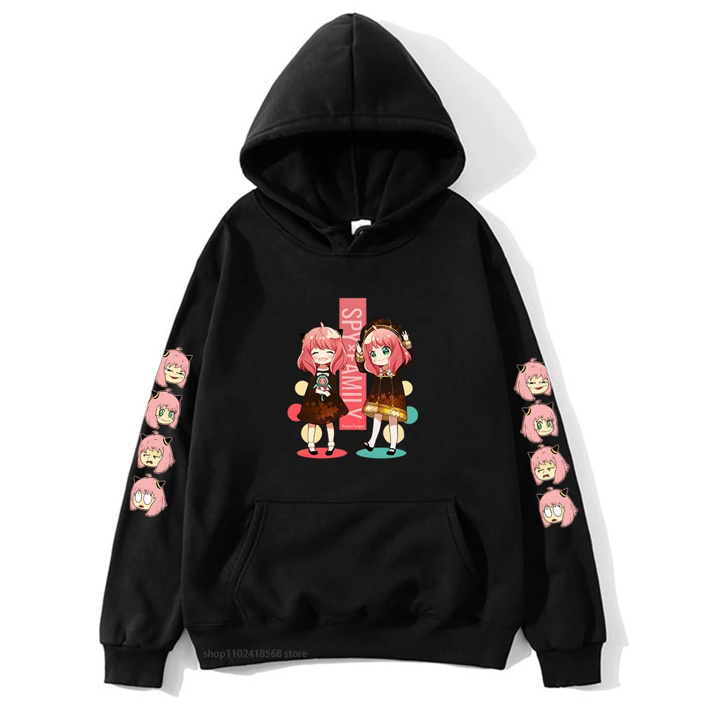 

Anya Hoodies Anime Spy X Family Graphic Sweatshirt Men's Hoody Women Clothing Y2k Clothes Harajuku Sudaderas Female Pullover