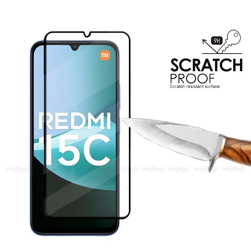 Фото 6-в-1 для Xiaomi Redmi 15C Стекло для Redmi 15C закаленное стекло 9H HD Защитное полное покрытие для экрана Redmi 15C Стекло для объектива №2