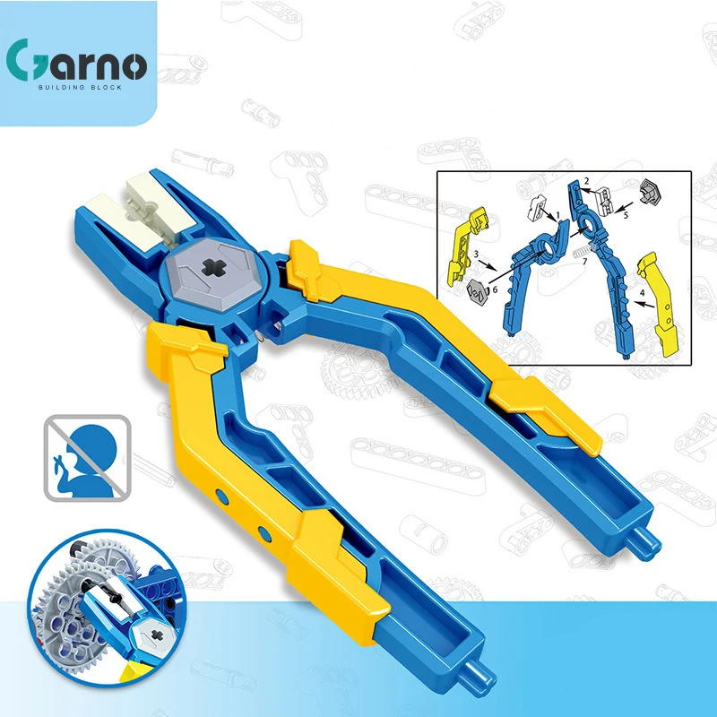 

Garno Toys Dismantled Device Building Blocks Technical Series Accessories Pliers Tongs Tool Bricks Parts Toys Children Kids