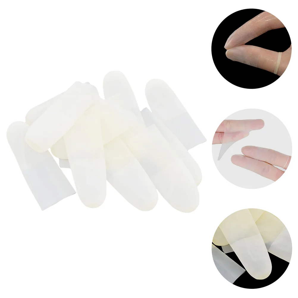 

Finger Cots Sleeves Anti Static Latex Protector Gloves Supportseparator Rubber Fingertips Disposable