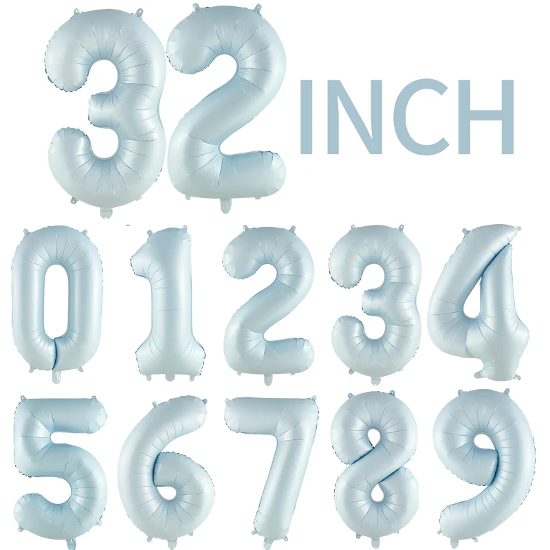 

32 Inch Number Balloons Helium Number Balloon Figures Birthday Party Decoration Wedding Decor Globo Baby Shower