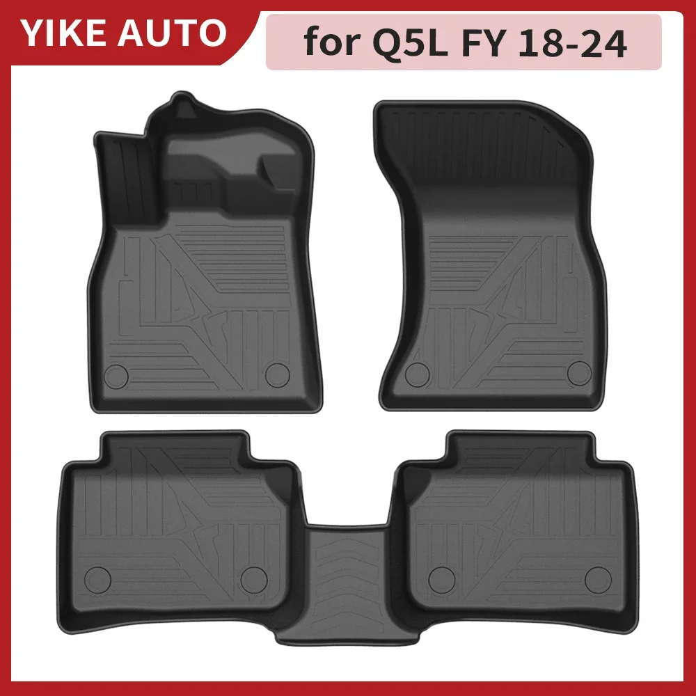

Для Audi Q5L FY 2018-2024 LWB Автомобильный грузовой подкладка Всепогодный TPE Нескользящие коврики в багажник Водонепроницаемый лоток Аксессуар для ковров в багажнике