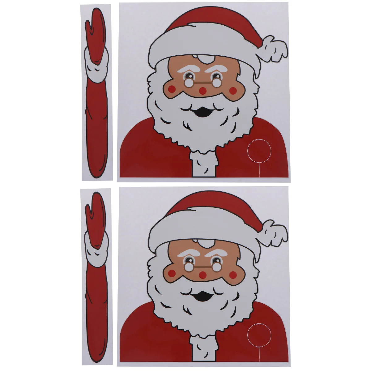 

2 pcs Creative Santa Claus Windscreen Wiper Sticker Delicate Car Windshield Waving Arm Wiper Decal Car Decoration (Styling 8)
