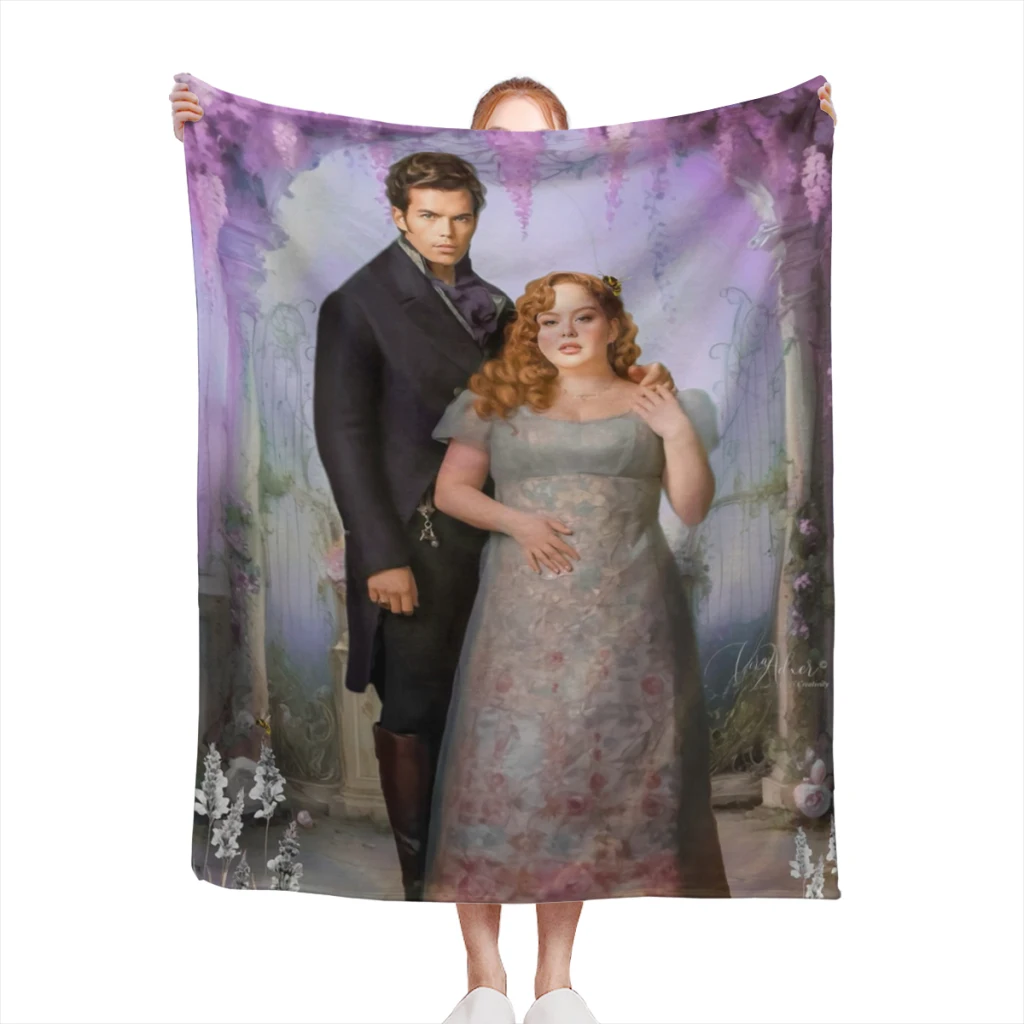 Одеяло Penelope and Colin Bridgerton фланец текстильный декор портативные супер мягкие пледы