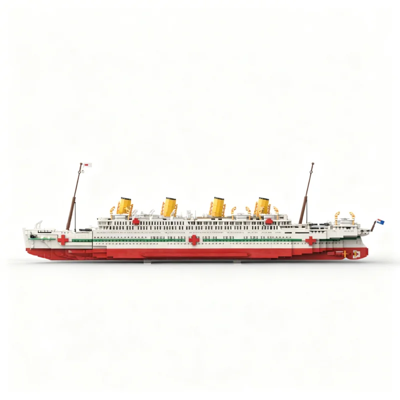 Фото 3483 детали MOC HMHS Britannic: Креативный набор для сборки, модель замка, технический конструктор, уличная сцена, игрушка-подарок №2