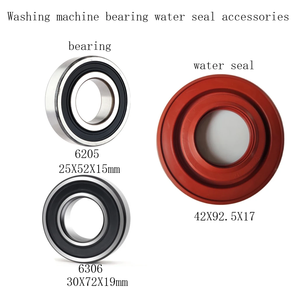 

Масляное уплотнение бака для воды в стиральной машине, аксессуары для обслуживания, 1 шт., 42x6205X17 + 6306 + 25X52X15 30X72X1 9 мм