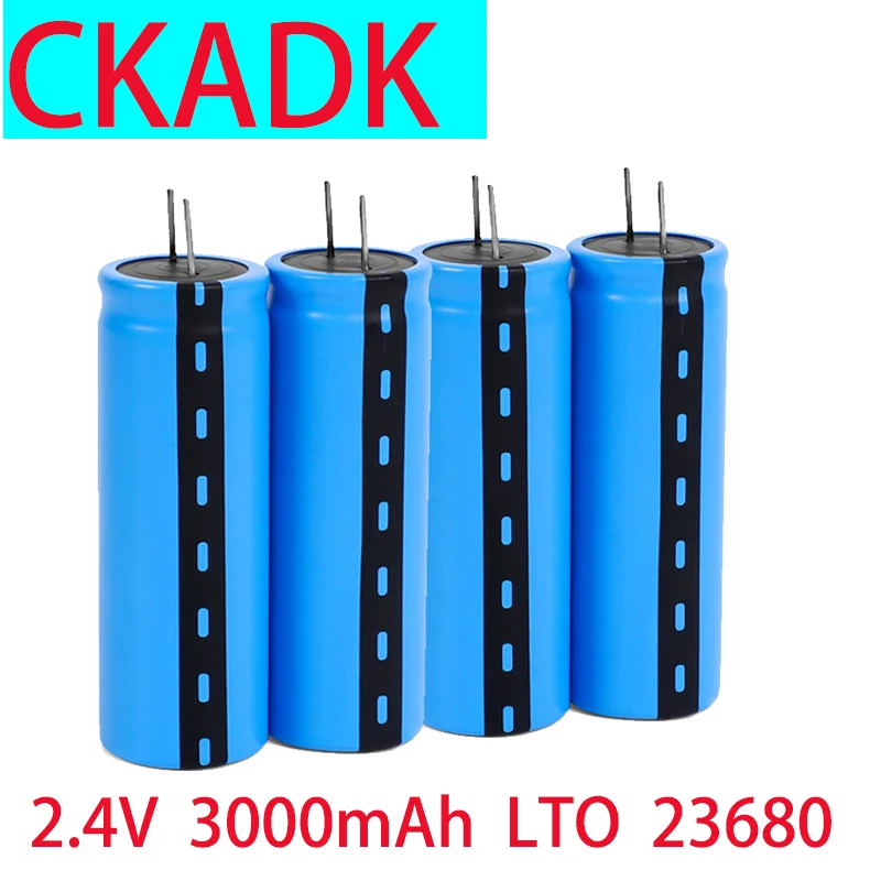 

Новинка 2,4 в 3000 мАч LTO 23680 литий-титанатный элемент 15C перезаряжаемые аккумуляторные батареи для низких температур 25000 циклов
