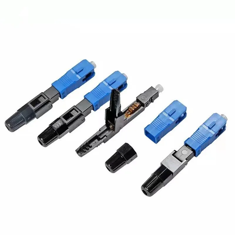 FTTH Quick Connector SC Single-Mode Fiber Optic SC- APC SC-UPC  Fiber Optic Fast Connecto Telecommunication Level