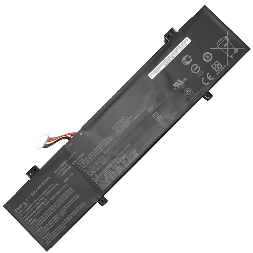 11 55 V 42Wh C31N1733 Аккумулятор для ноутбука ASUS VivoBook Flip 14 0B200-02970000 TP412UA TP412UA-EC207T3ICP5/58/78