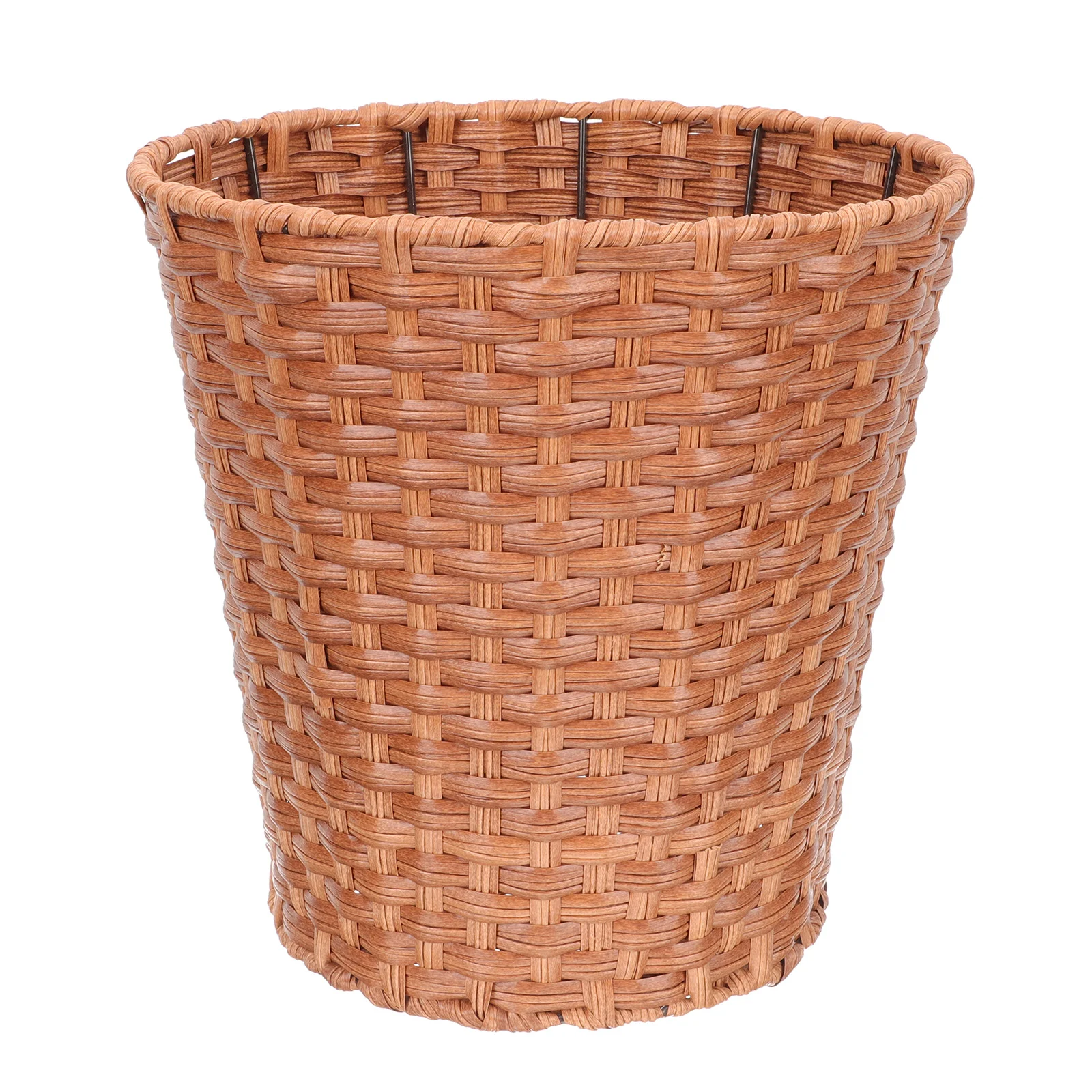 

Basket Can Trash Woven Storage Rattan Garbage Wicker Wastebasket Waste Organizer Clothes Laundry Baskets Hyacinth Water Bins