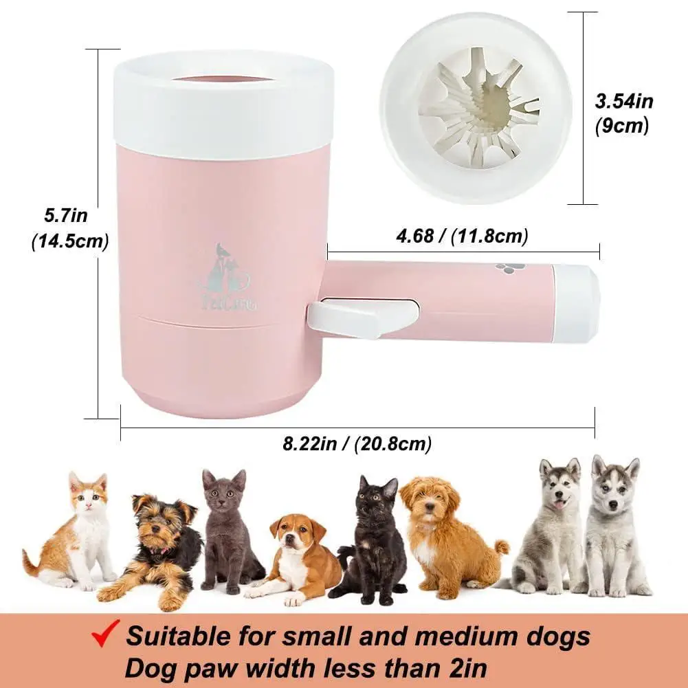 

Pet Dogs Automatic Paw Cleaner Portable Electric Paw Washer Cup Foot Cleaner With Towel For Cleaning Mud Dirt