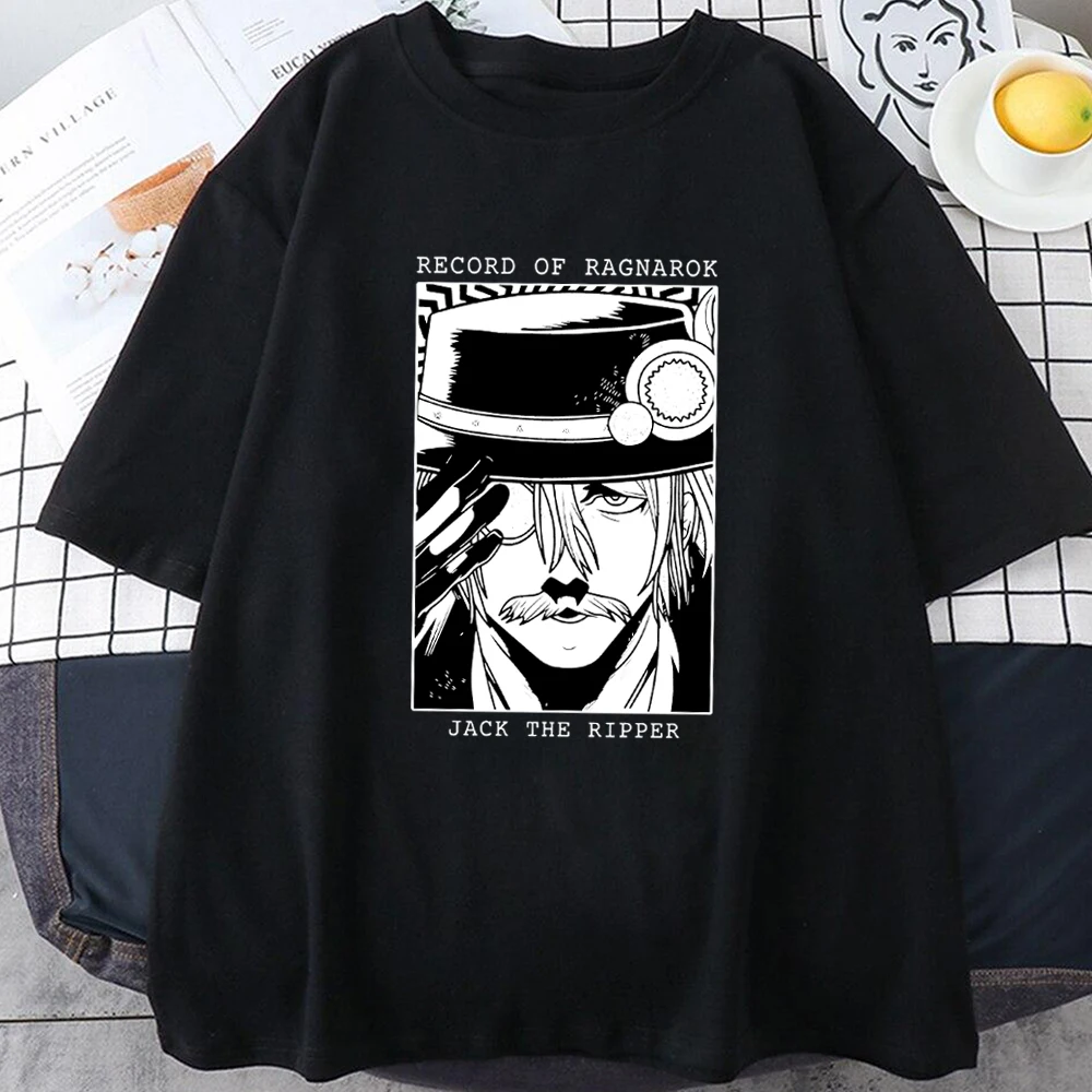 Jack The Ripper Record of Ragnarok  Anime 2023 Shirt Woman Man Tshirt Short Tee Shirt Tops Camisetas Unisex Gift