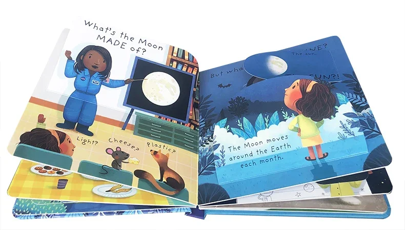 Фото Что такое Moon Usborne, Детские книги для детей 3 4 5 6 лет, английские книжки с картинками, 9781474948210 №3