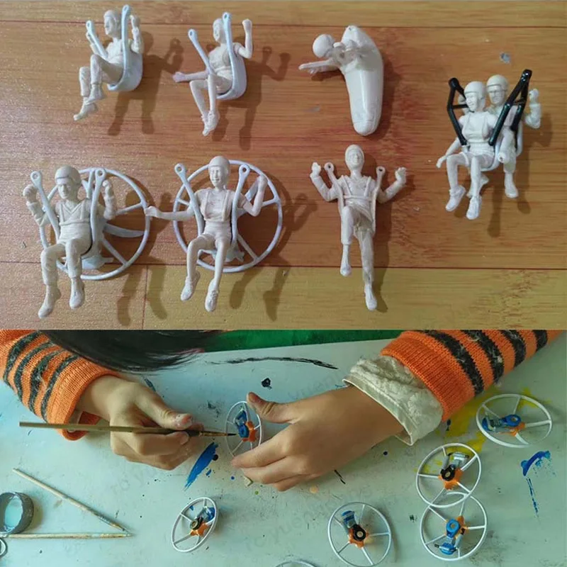 1 шт. модель параплана игрушки ручной работы парапланер автомобиль декоративная