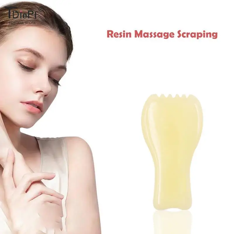 

Face Body Facial Skin Lifting Wrinkle Remove Beauty SPA Care Tools Sawtooth Gua Sha Stone Board Scraper Resin Massager Tool 1pcs