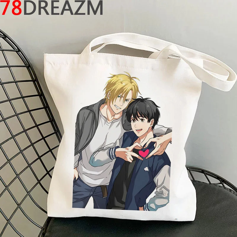 

Banana Fish shopping bag bolsa reusable shopper jute bag handbag shopper bag reciclaje boodschappentas cloth custom