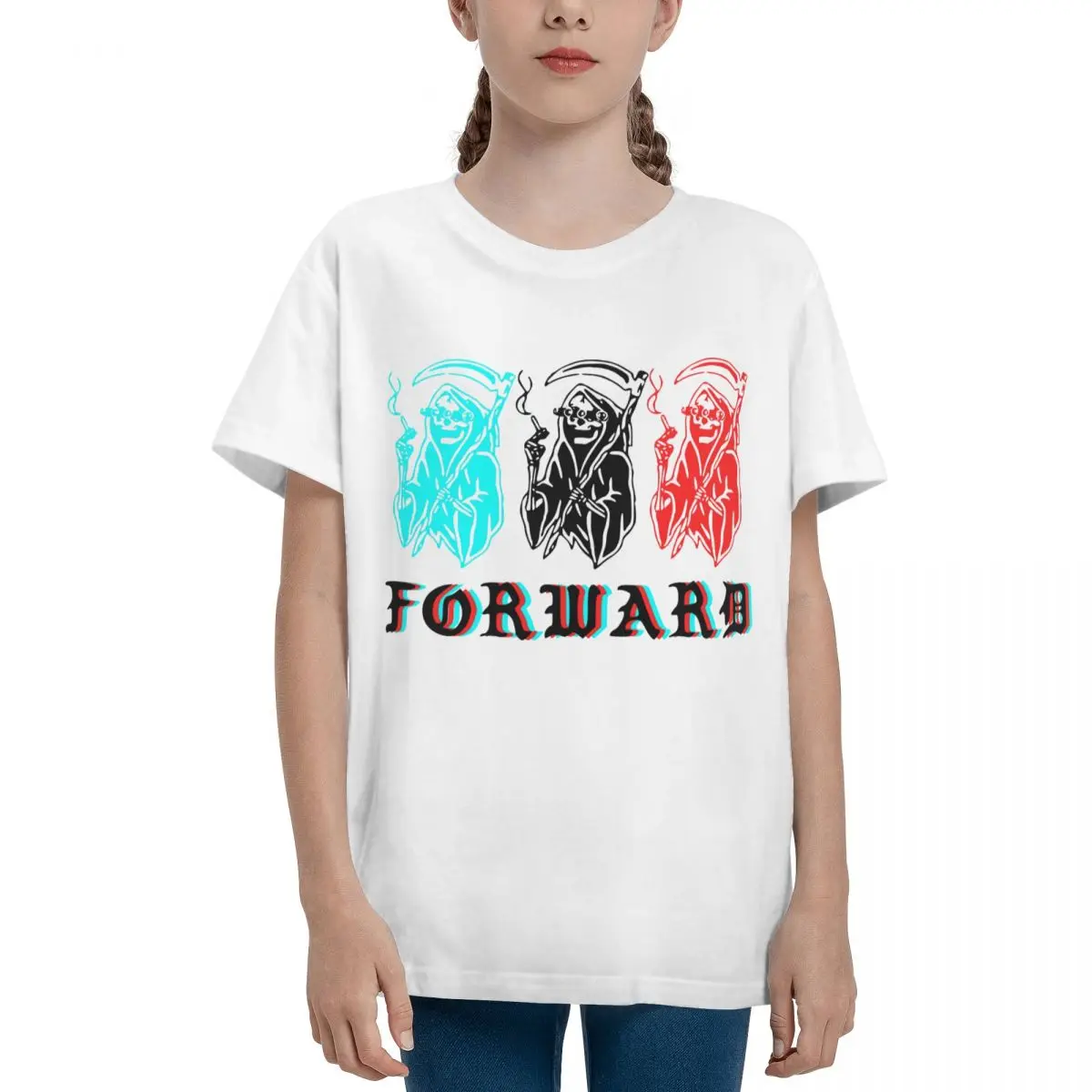 Классическая Базовая футболка Teeanger с круглым вырезом и коротким рукавом