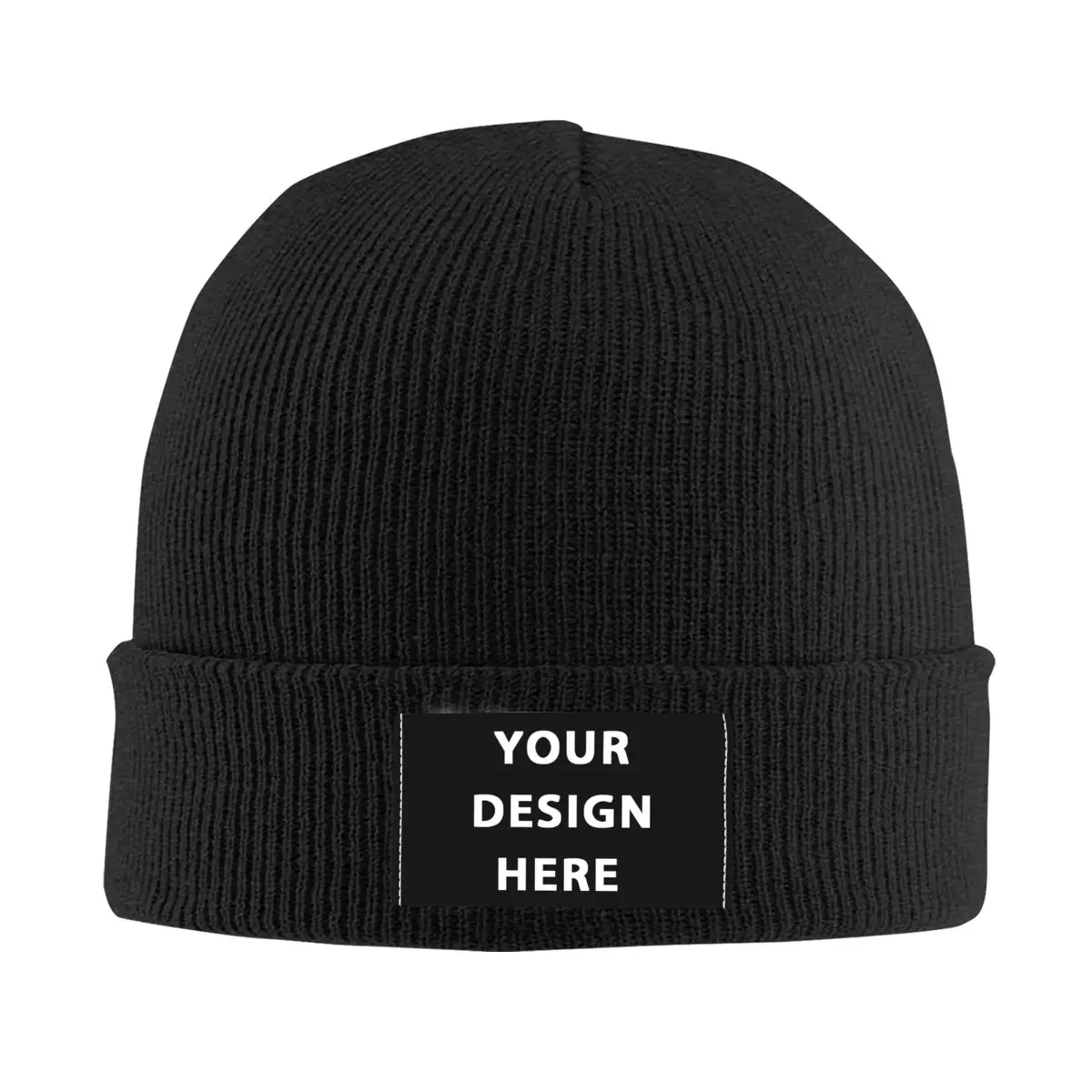 Your Design Here Bonnet Hats Hip Hop Knit Hat Autumn Winter Warm Custom Customize Logo Letter Print Skullies Beanies Caps 1