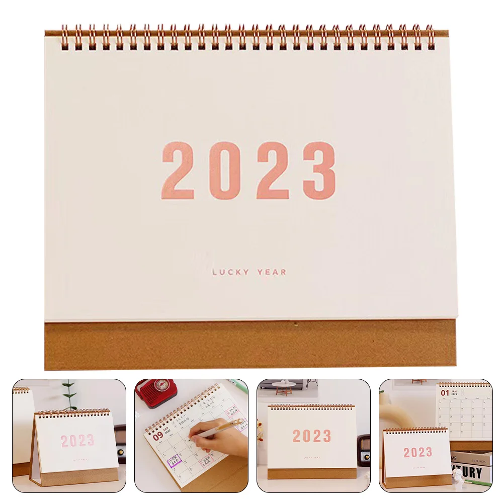 

Calendar Desk Planner Monthly Calendars Year Rabbit Table Office Stand Up Mini Pad Desktop Standing Planning Portable New Memo