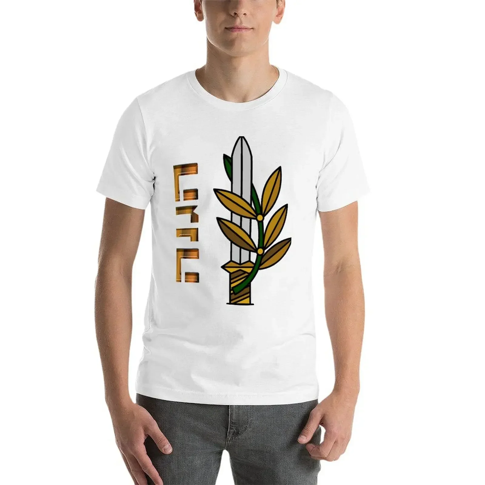 Футболка с логотипом Haganah (защита) летние топы аниме одежда футболки футболка для