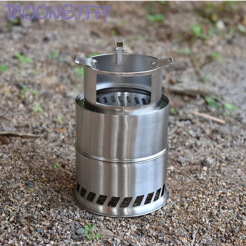 

Large Stainless Steel Folding Firewood Stove Outdoor Camping Stove Portable Barbecue Picnic Firewood Stove Camping Accessories