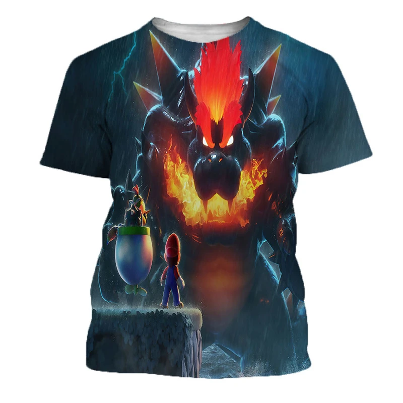 

Mario 3D Print T shirt Children Boys TShirts Cartoon Game Short Sleeve Children Girls T Shirts Kids Popular Super Mαrio Tops Tee