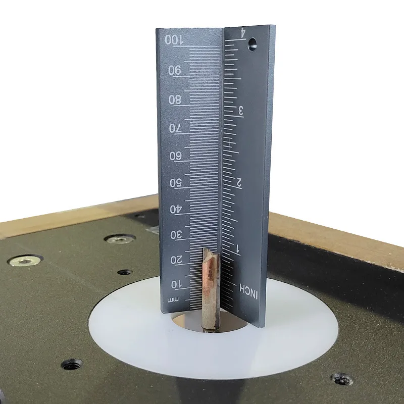 

Multi-functional Woodworking Tools Height Gauge Ring Installation Aid Drill Angle Measurer High Precision Height Measuring Ruler
