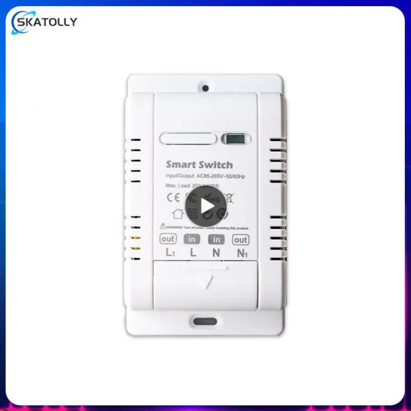 

Support Smart Home 20a Universal Breaker With Metering High-power Wireless Switch Support Alexa Google Home 85v-265v