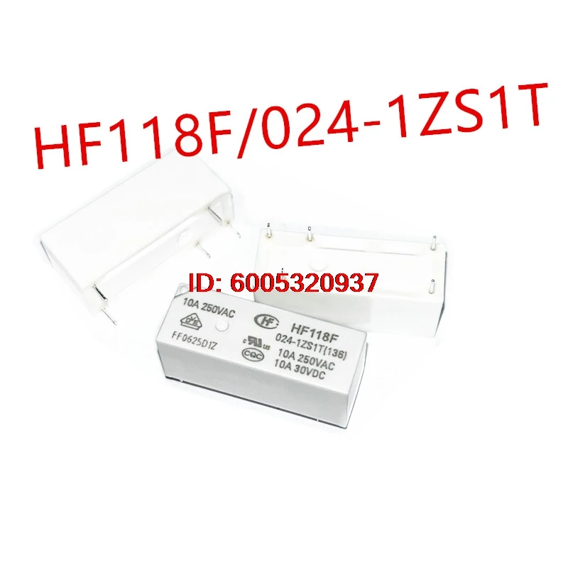 Фото 10 штук HF118F/005-1ZS1T, HF118F/012-1ZS1T, HF118F/024-1ZS1T DIP-5. Новое силовое реле HF118F-024-1ZS1T, HF118F-012-1ZS1T. №4