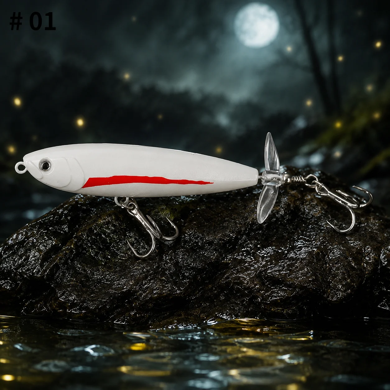 Фото Рыболовная приманка Whopper Plopper 7г 11г, поверхностная пластиковая троллинговая приманка, искусственная жесткая приманка-карандаш для морского окуня и форели. №3