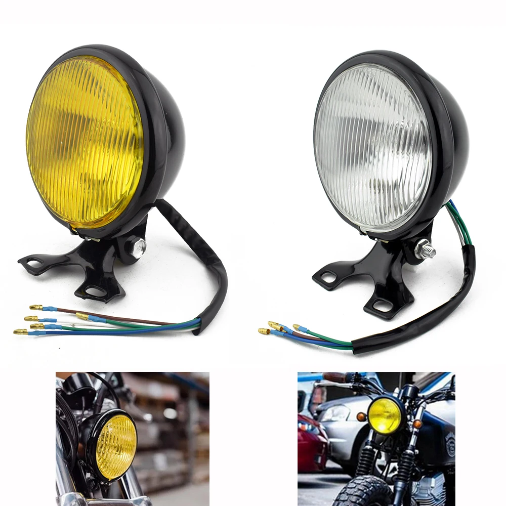 35 Вт Универсальная Ретро Мотоциклетная Светодиодная Фара, Круглая ...