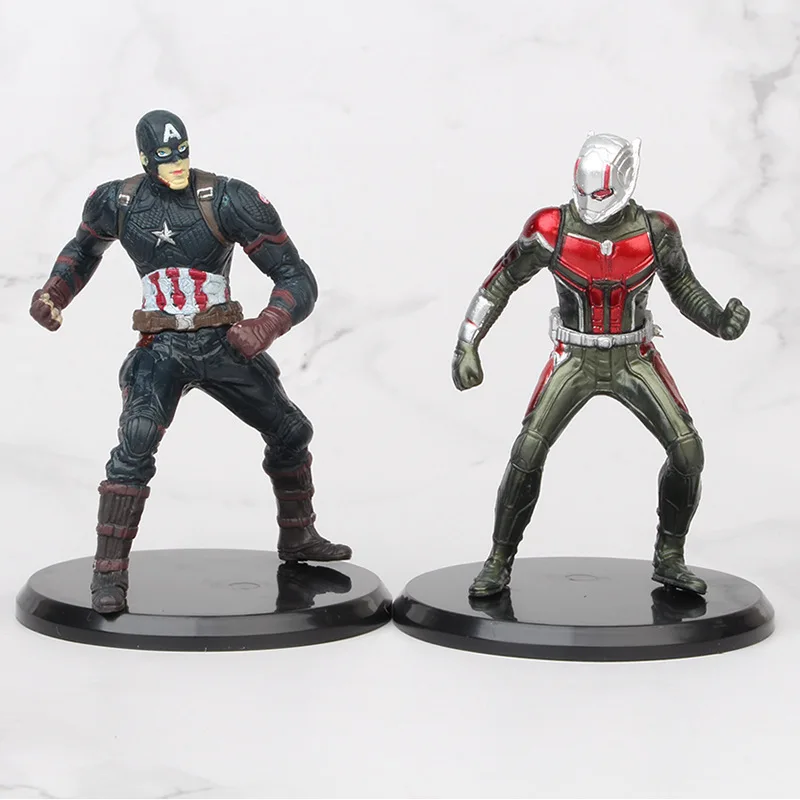 8 шт./компл. фигурки героев: Мстители танос Тор Железный человек Капитан Америка