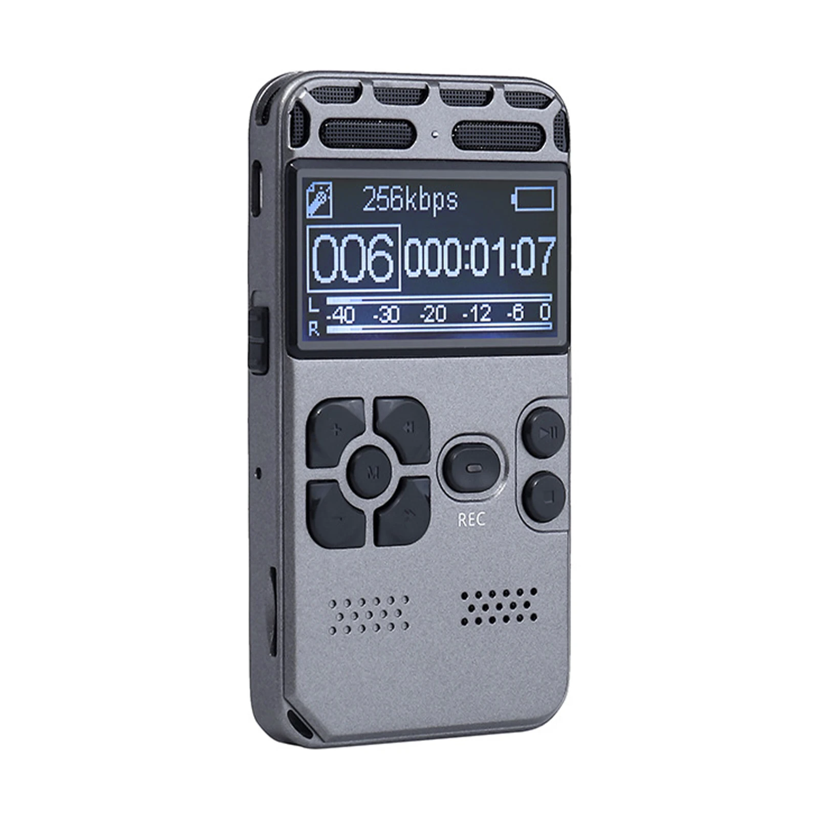 

FLAC/APE/OGG/MP3/WMA 8GB (up to 64GB) Rechargeable LCD Digital Audio Sound Voice Recorder MP3 Player With Cable