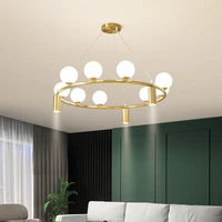 modern chandeliers for dining room round ring lamp glass ball hanging lamps for ceiling decoration home track light