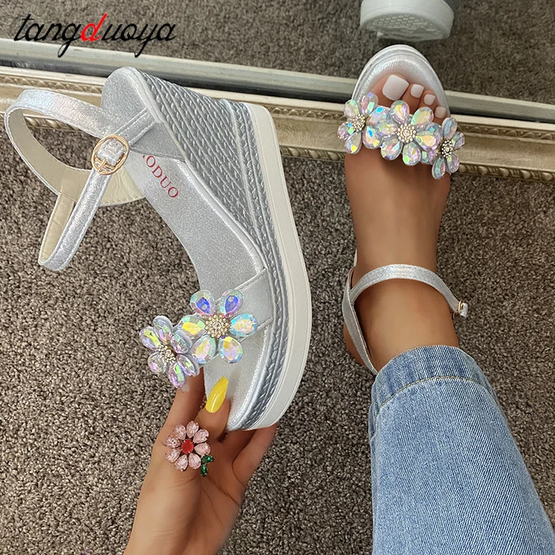 

New Woman Sandals Summer Fashion Wedge Platform Shoes Women Shoes High Quality Comfort Open Toe High Heels Dress Pumps Female