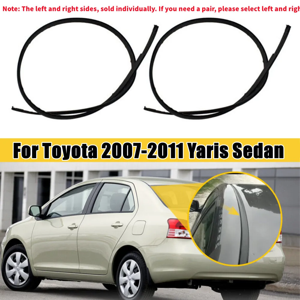 

1 шт. 7555152160 7555252140 Для Toyota Yaris Sedan 2007 2008 2009 2010 2011, резиновая капельная боковая отделка на крышу, молдинг, уплотнительная полоса, накладка