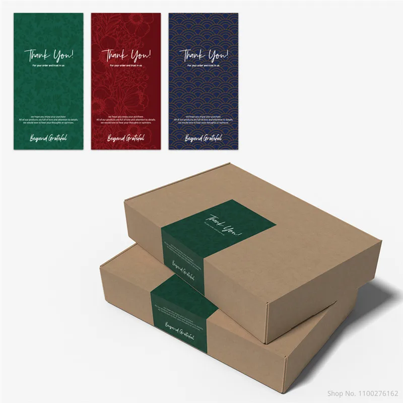 Sealed Labels For Small Business Order Grateful Red Green Stickers Wholesale