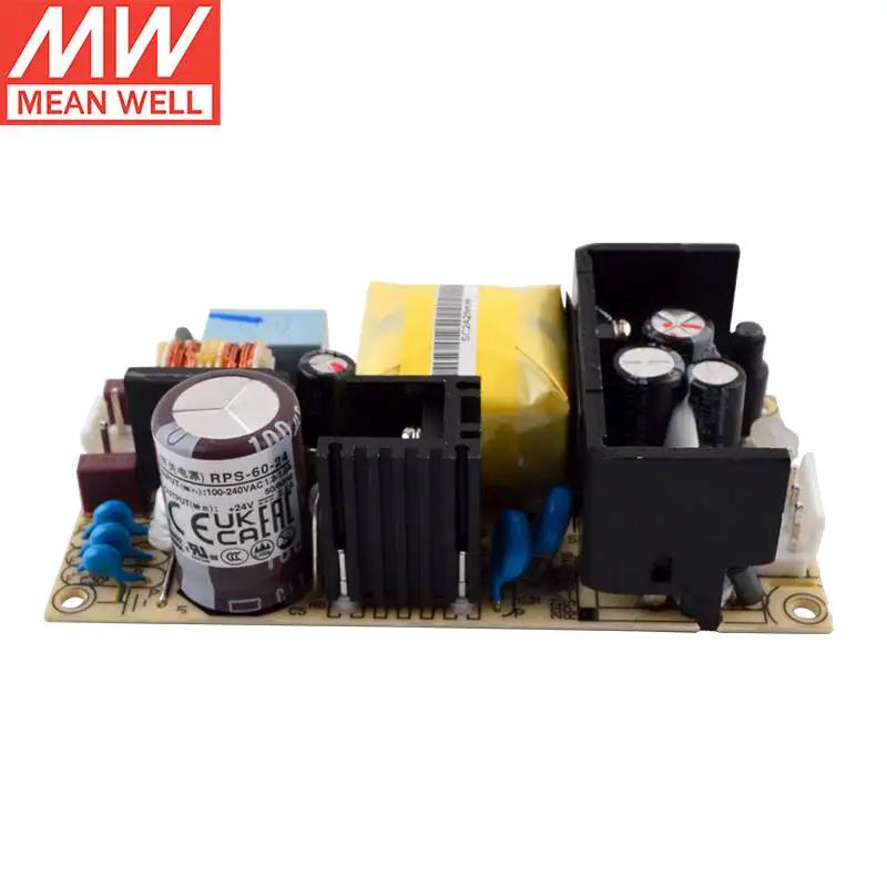Надежный зеленый медицинский импульсный источник питания MEAN WELL RPS-60-24 24 в 2 5 а типа