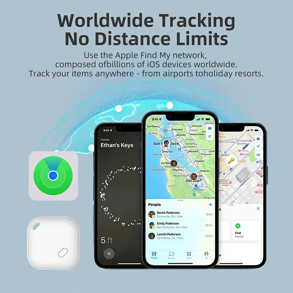 Фото Мини-накопитель для Apple Find My Key, kamaador inteligente de niños, локализатор для талисманов, GPS для coche, №3