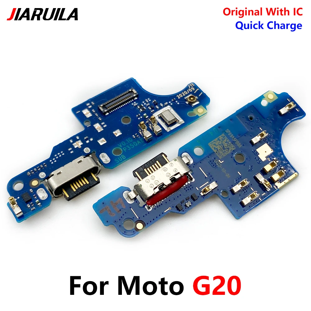 100% Original USB Charge Port Dock Connector Charging Board Flex Cable For Moto G20