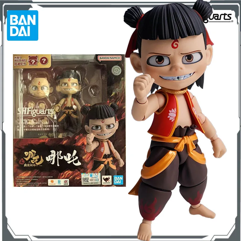 Фото Bandai Original S.H.Figuarts Ne Zha: The Devil Child Makes Havoc in The Sea Nezha &Ao Bing Модель игрушки Модель Подарки для мальчиков №3