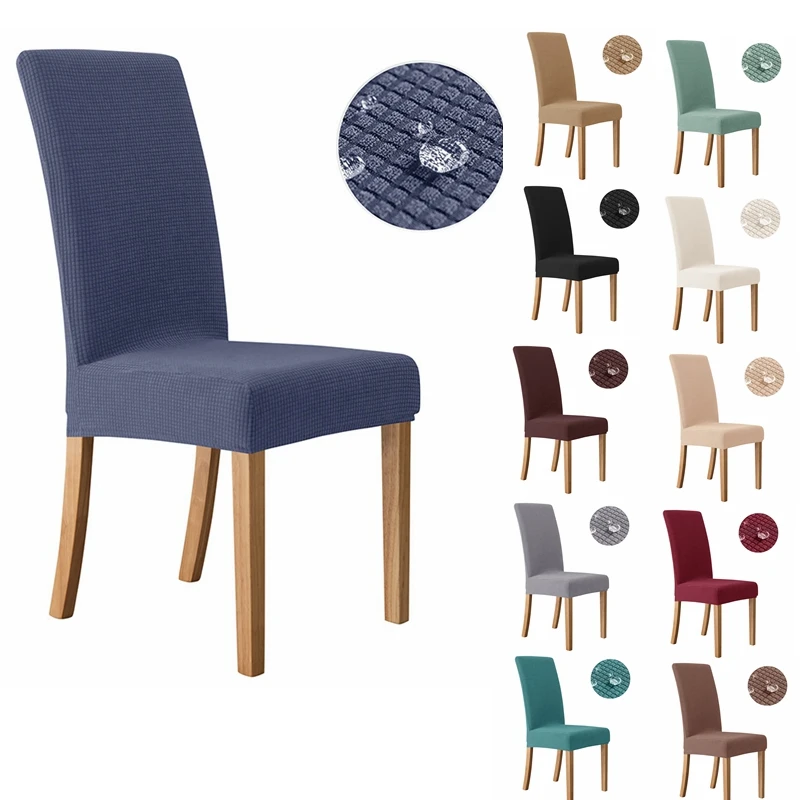 S Cover Jacquard Waterproof Chair Covers For Dining Room Was