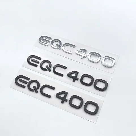 Хромированные Серебристые черные буквы багажника EQC400 4matic эмблемы для Mercedes Benz EQC электромотор SUV AWD N293