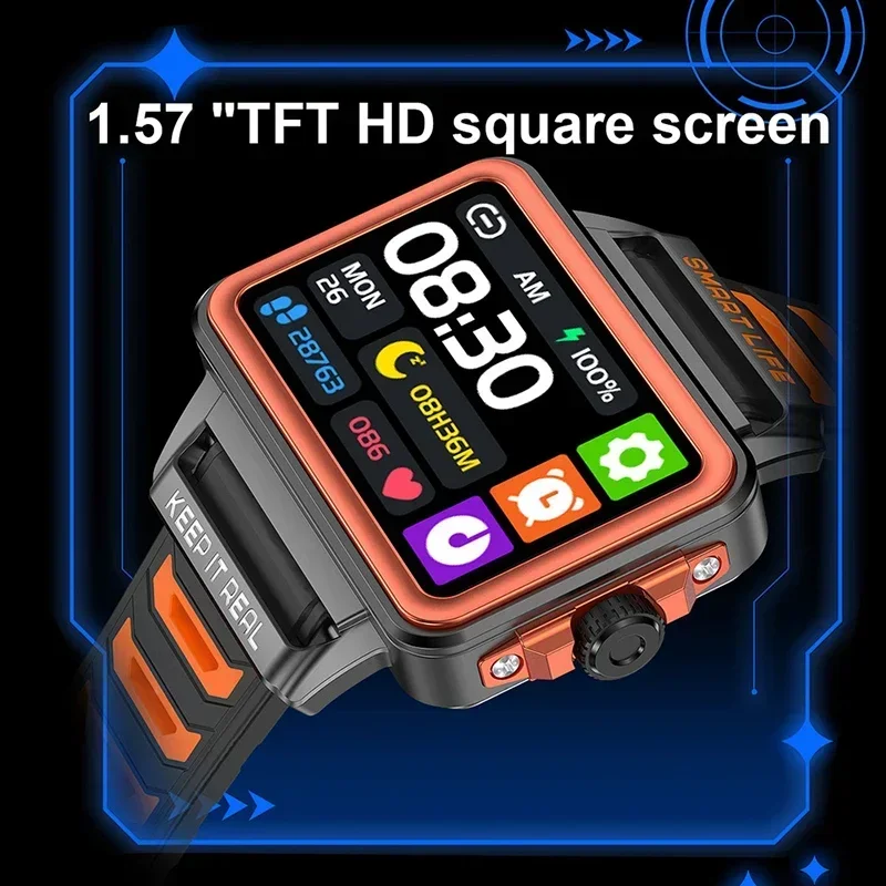 2024 Новые модные умные часы Forward для мужчин и женщин HD-экран 1 57 дюйма монитор