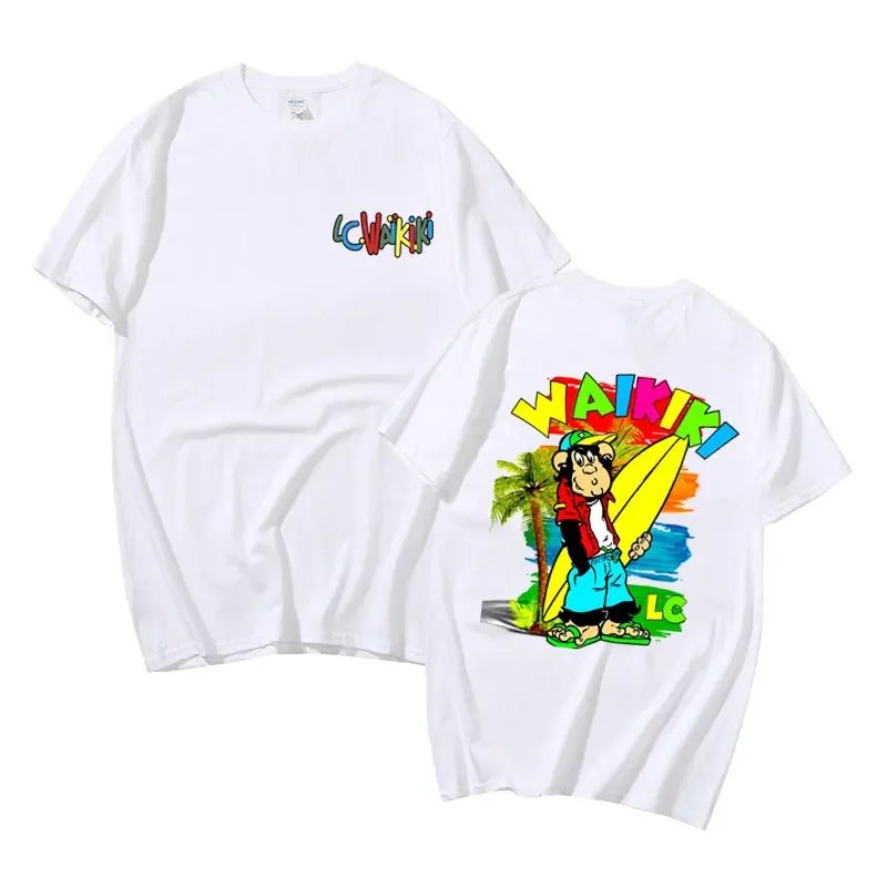 Футболка с рисунком Lc Waikiki Monkey для мужчин и женщин модные повседневные футболки