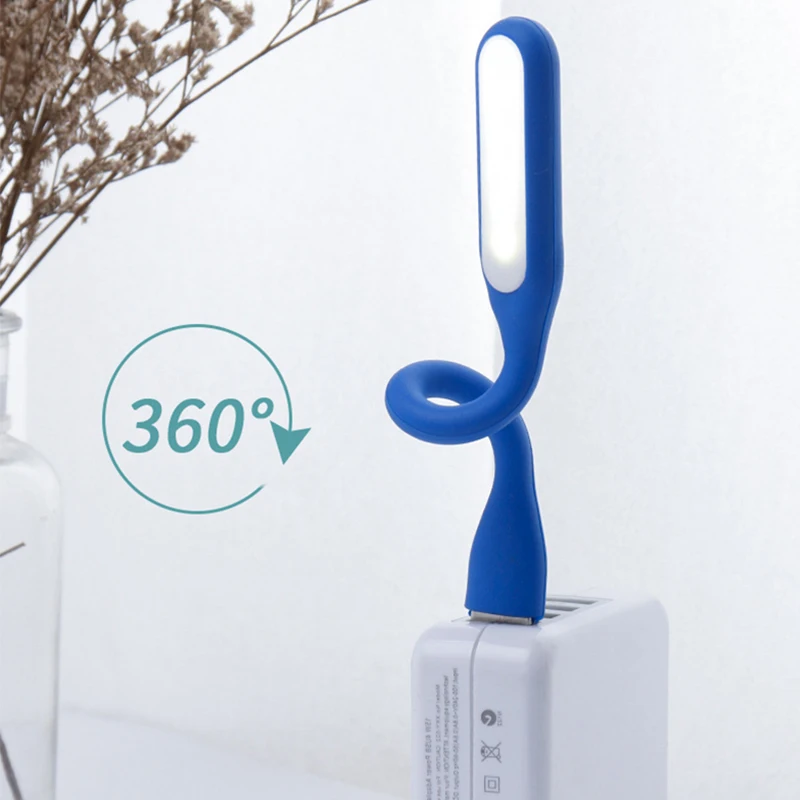 Мини USB LED-лампа для чтения книг, портативная, 5В 1,2Вт, складная, для ноутбука, ПК и банка питания.